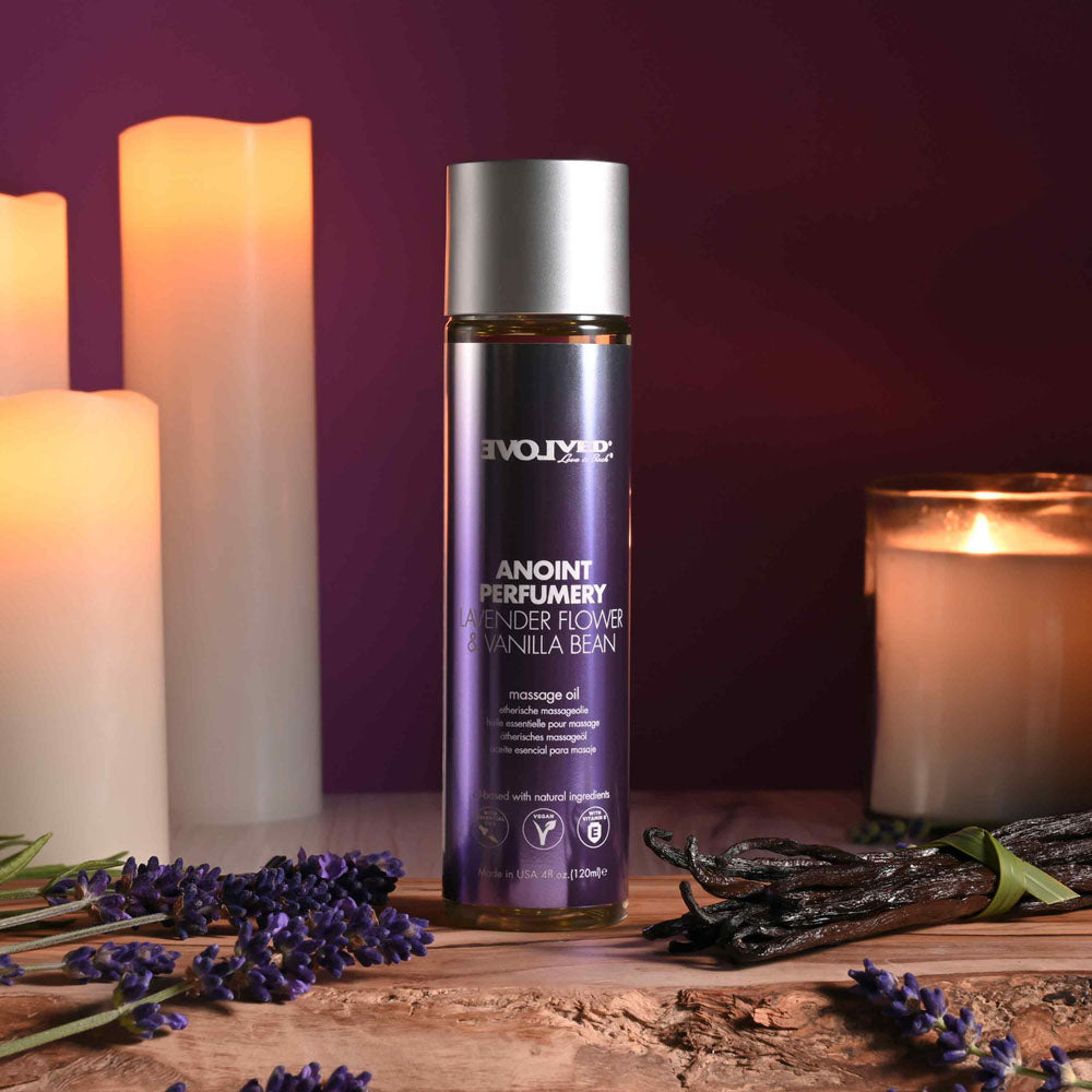 Evolved Anoint Perfumery (Lavender Flower & Vanilla Bean) – Massage Oil 120ml