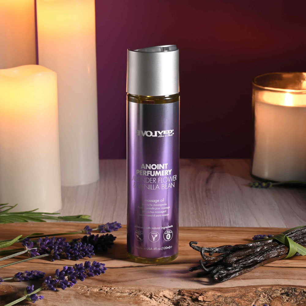 Evolved Anoint Perfumery (Lavender Flower & Vanilla Bean) – Massage Oil 120ml