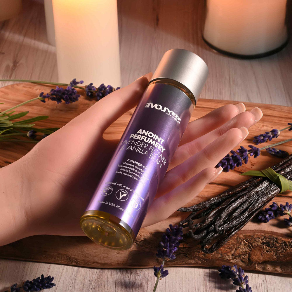 Evolved Anoint Perfumery (Lavender Flower & Vanilla Bean) – Massage Oil 120ml
