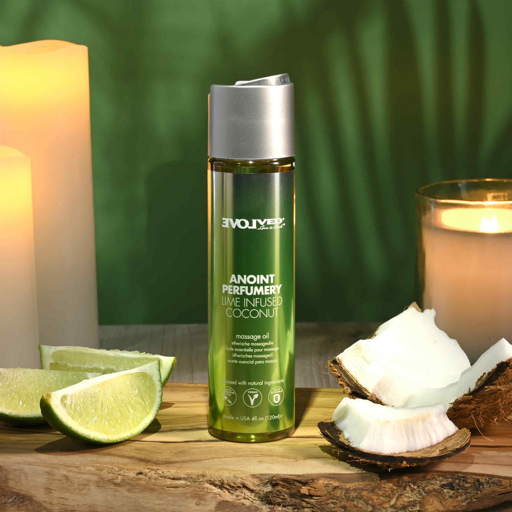 Evolved Anoint Perfumery (Lime Infused Coconut) – 120ml Massage Oil