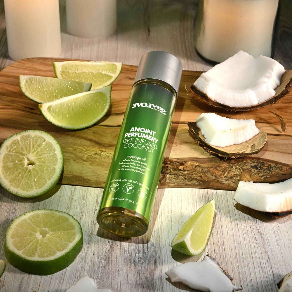 Evolved Anoint Perfumery (Lime Infused Coconut) – 120ml Massage Oil