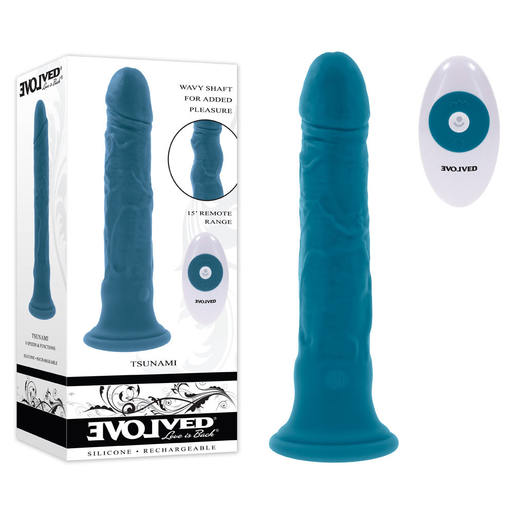 Evolved TSUNAMI Large Realistic Vibrator 24.4 cm