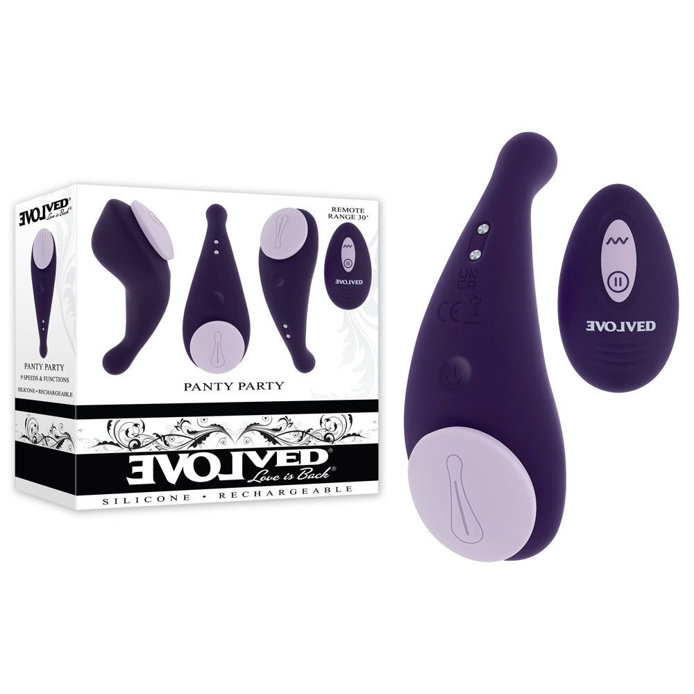 Evolved PANTY PARTY Remote Controlled Silicone Vibe 10cm
