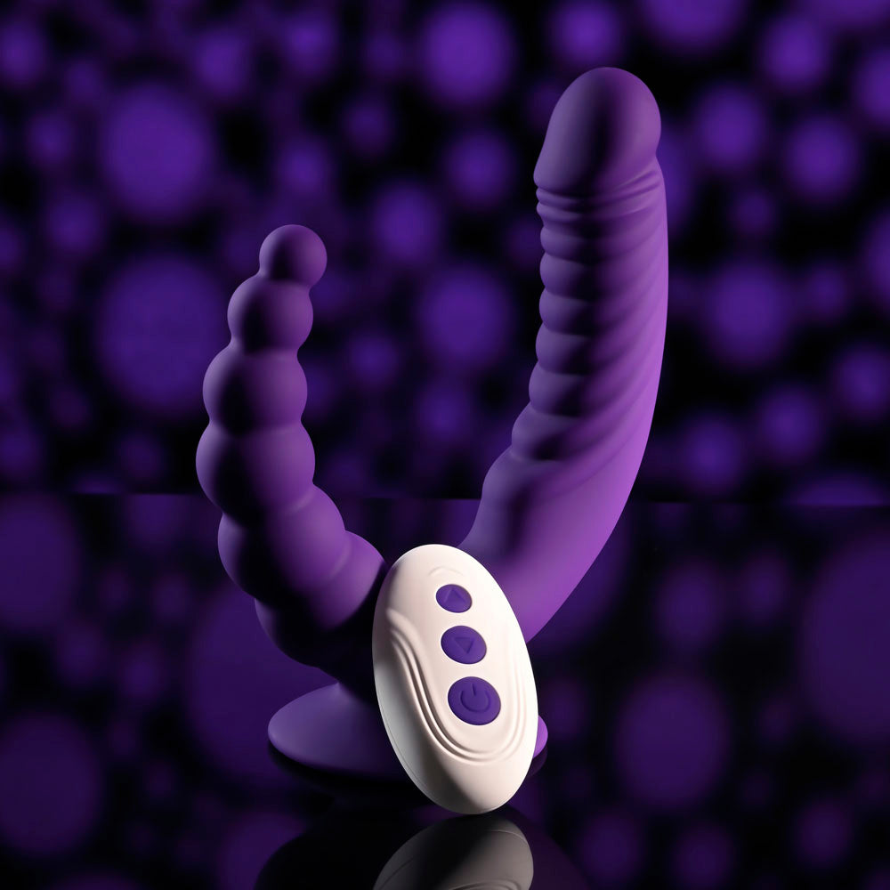 Evolved The Rider Double Ended Vibrator Purple