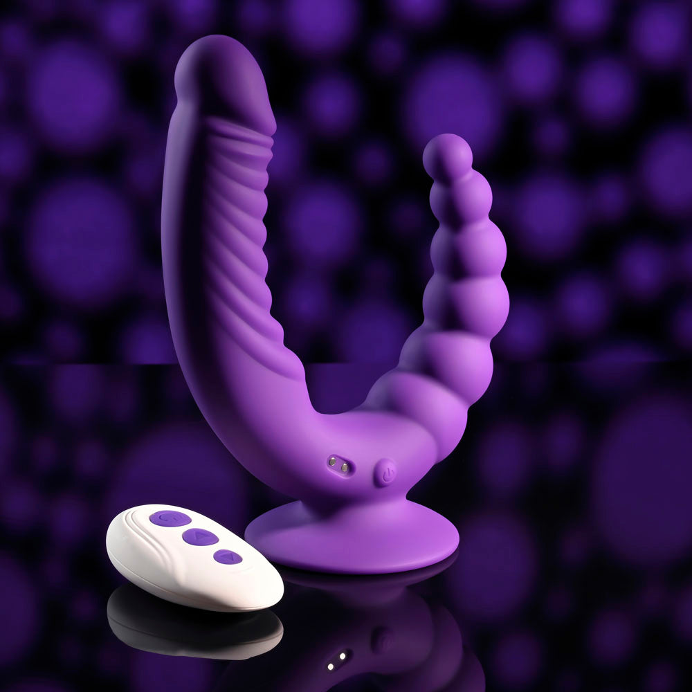 Evolved The Rider Double Ended Vibrator Purple