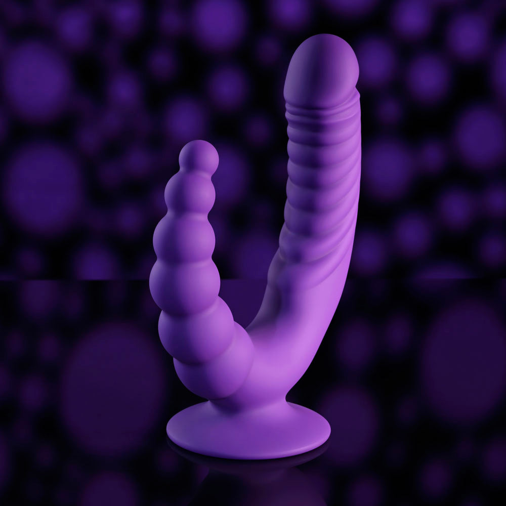 Evolved The Rider Double Ended Vibrator Purple