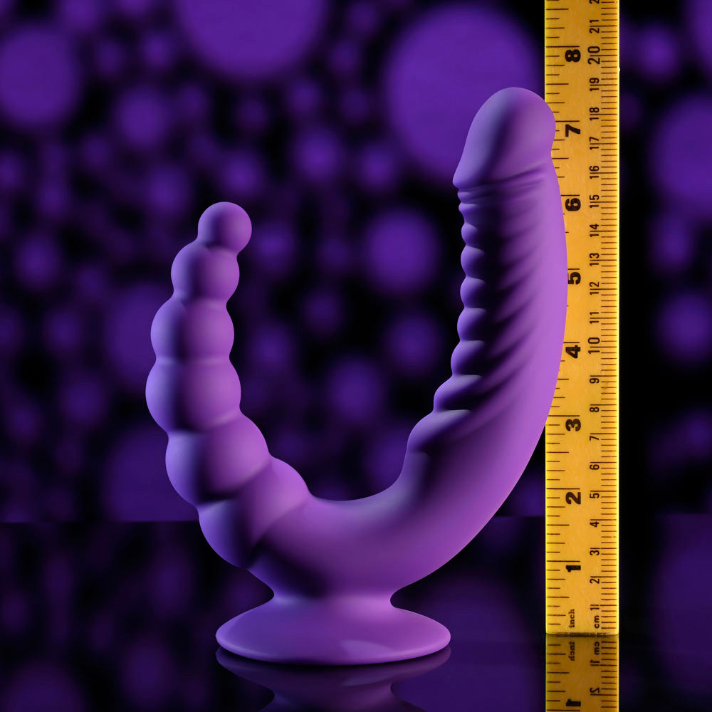 Evolved The Rider Double Ended Vibrator Purple