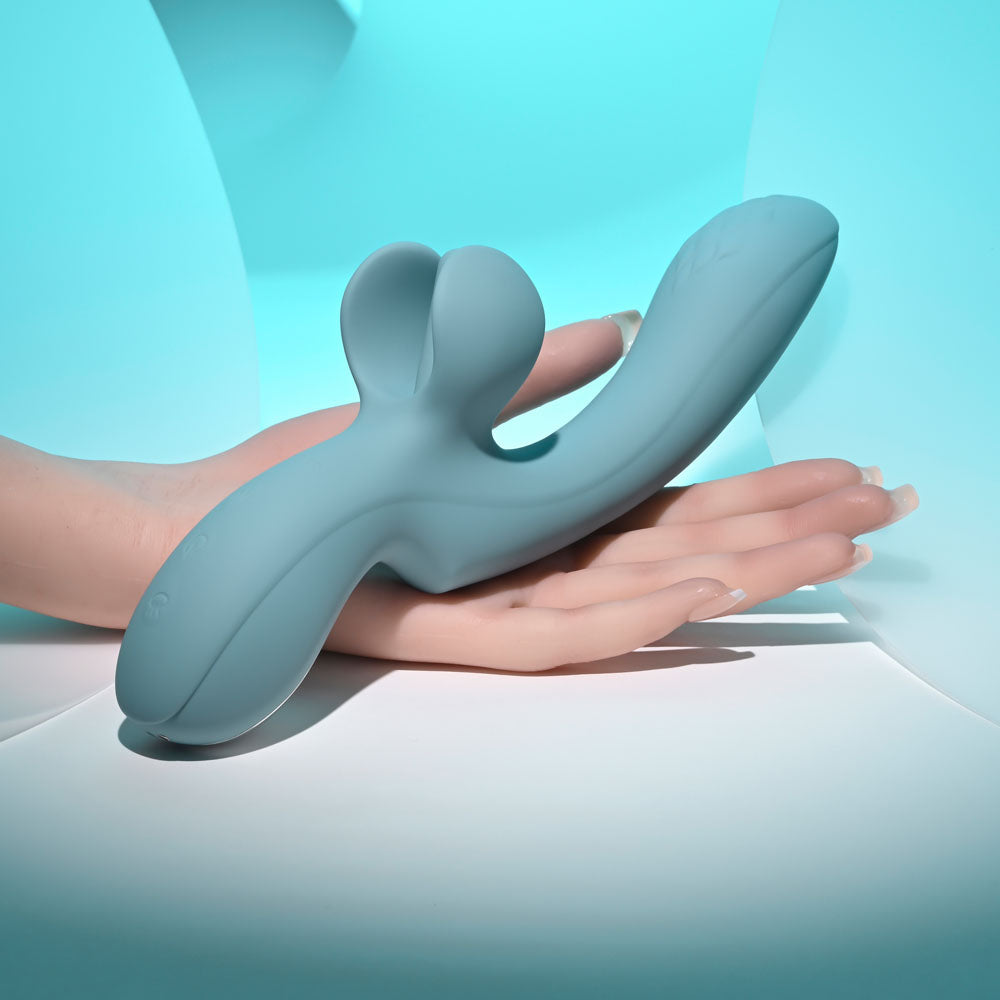 Evolved Take Your Flick Grey 24.1 cm Vibrator with Flicking Clitoral Stimulator
