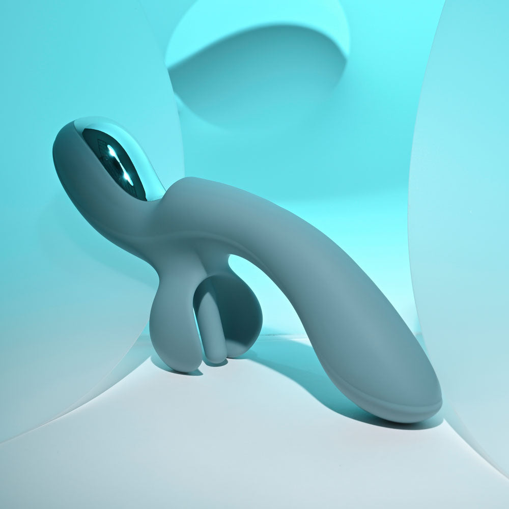 Evolved Take Your Flick Grey 24.1 cm Vibrator with Flicking Clitoral Stimulator