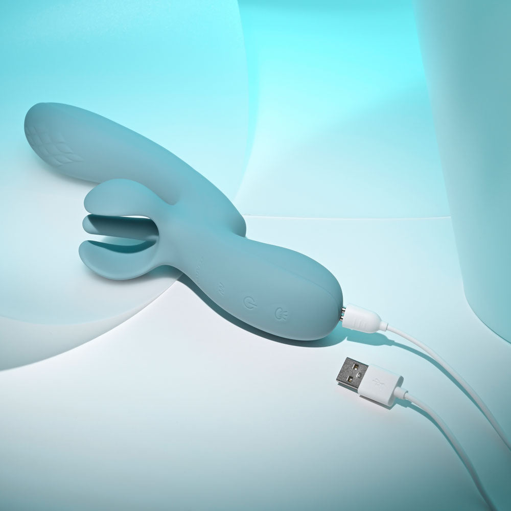 Evolved Take Your Flick Grey 24.1 cm Vibrator with Flicking Clitoral Stimulator
