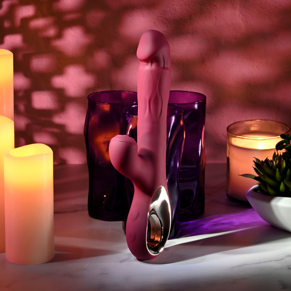 Evolved Bursting With Pleasure – 25.4 cm USB Rechargeable Dual Vibrator