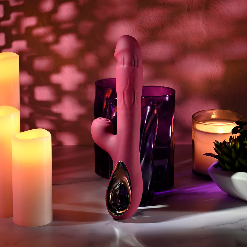 Evolved Bursting With Pleasure – 25.4 cm USB Rechargeable Dual Vibrator