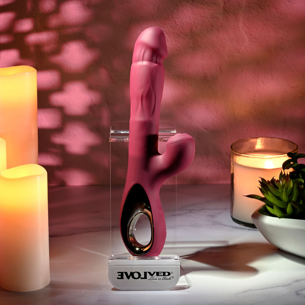Evolved Bursting With Pleasure – 25.4 cm USB Rechargeable Dual Vibrator