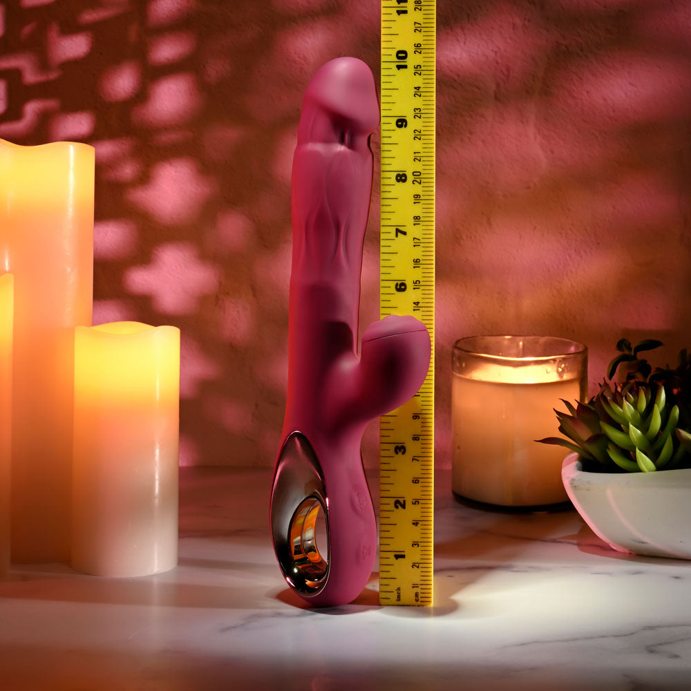 Evolved Bursting With Pleasure – 25.4 cm USB Rechargeable Dual Vibrator