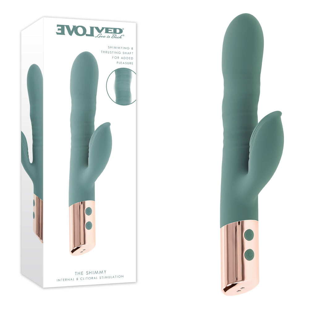 Evolved The Shimmy – USB Rechargeable Thrusting Rabbit Vibrator