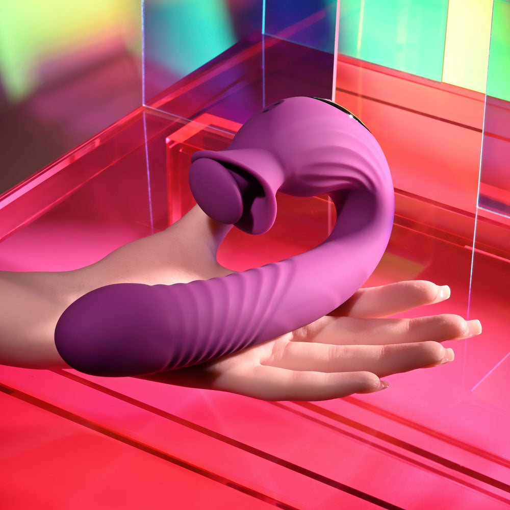 Evolved Deep Ecstasy – USB Rechargeable 16.5cm Thrusting Vibrator