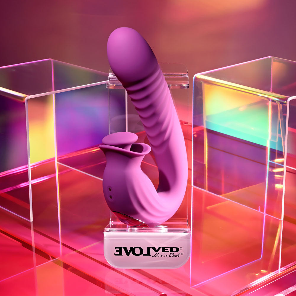 Evolved Deep Ecstasy – USB Rechargeable 16.5cm Thrusting Vibrator