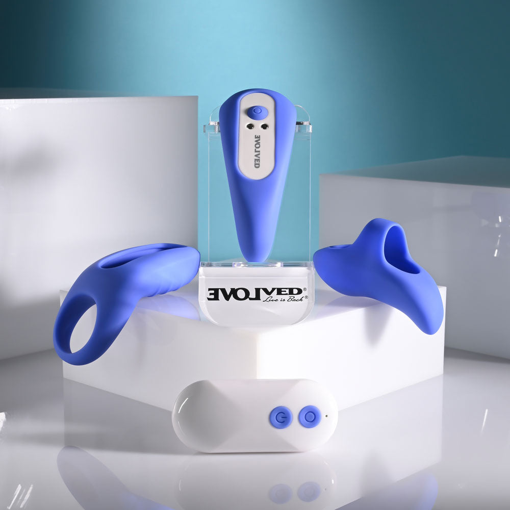 Evolved Take Your Pick – Rechargeable Bullet Vibrator with 3 Sleeves