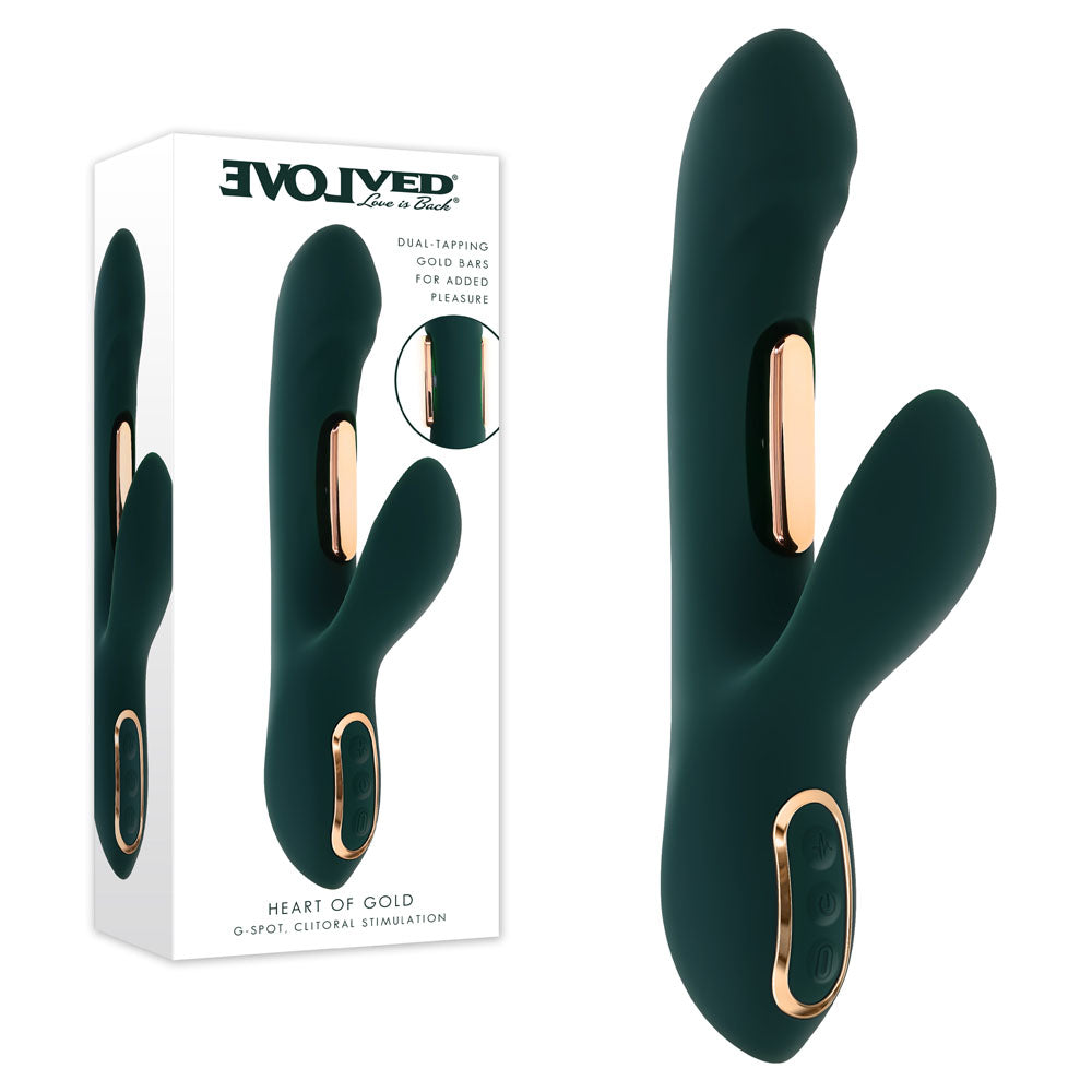Evolved Heart of Gold – USB Rechargeable Rabbit Vibrator