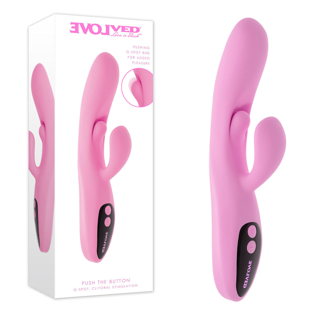 Evolved Push The Button – USB Rechargeable 23.5 cm Rabbit Vibrator