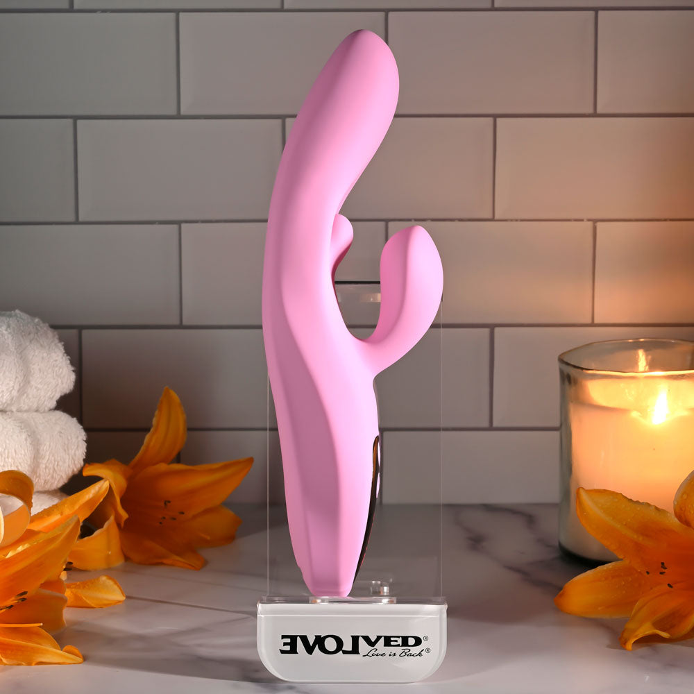 Evolved Push The Button – USB Rechargeable 23.5 cm Rabbit Vibrator