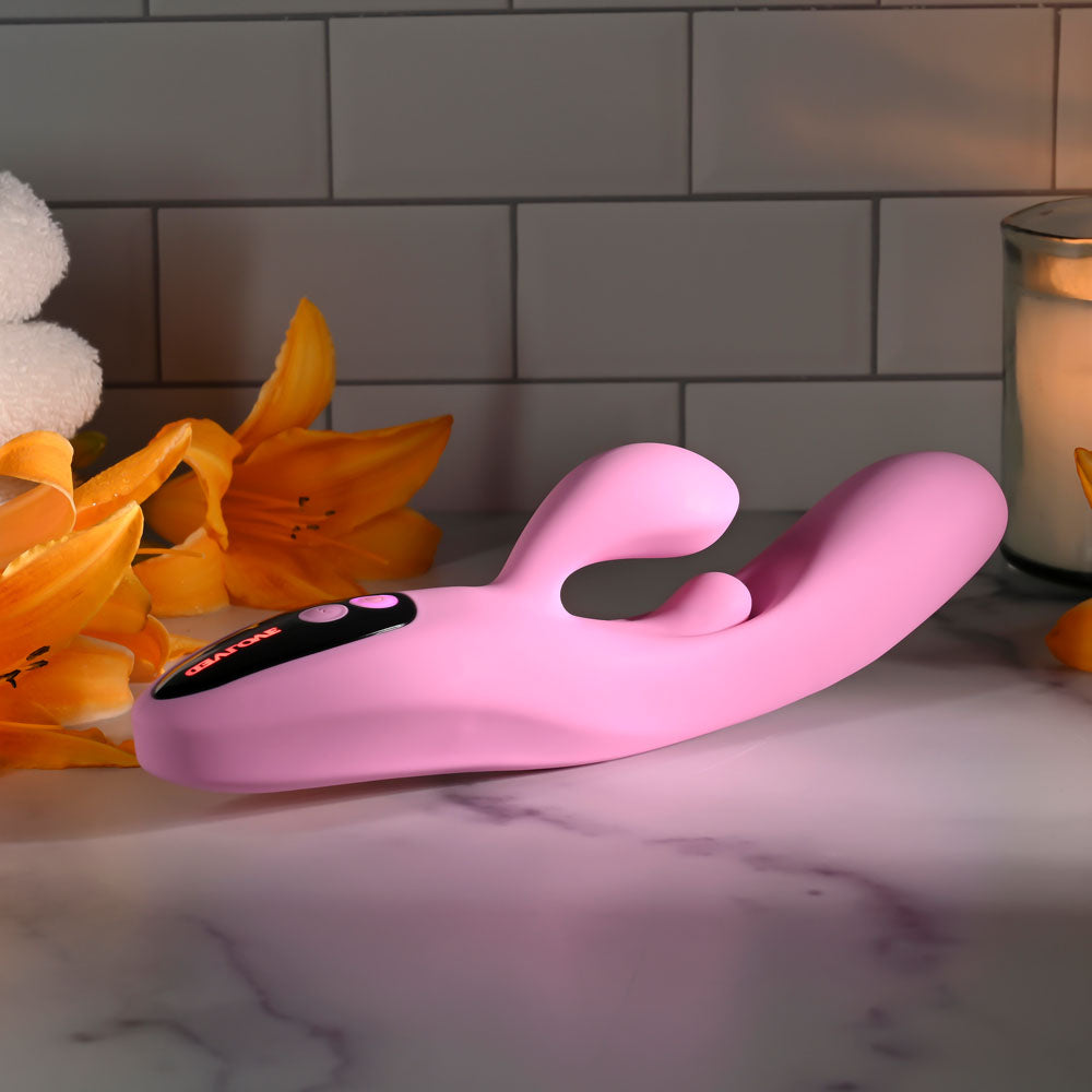 Evolved Push The Button – USB Rechargeable 23.5 cm Rabbit Vibrator