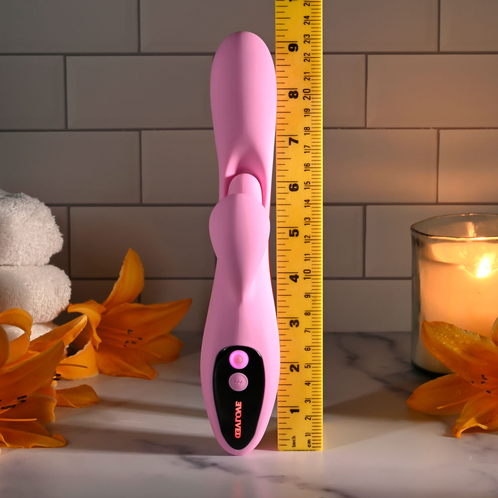 Evolved Push The Button – USB Rechargeable 23.5 cm Rabbit Vibrator