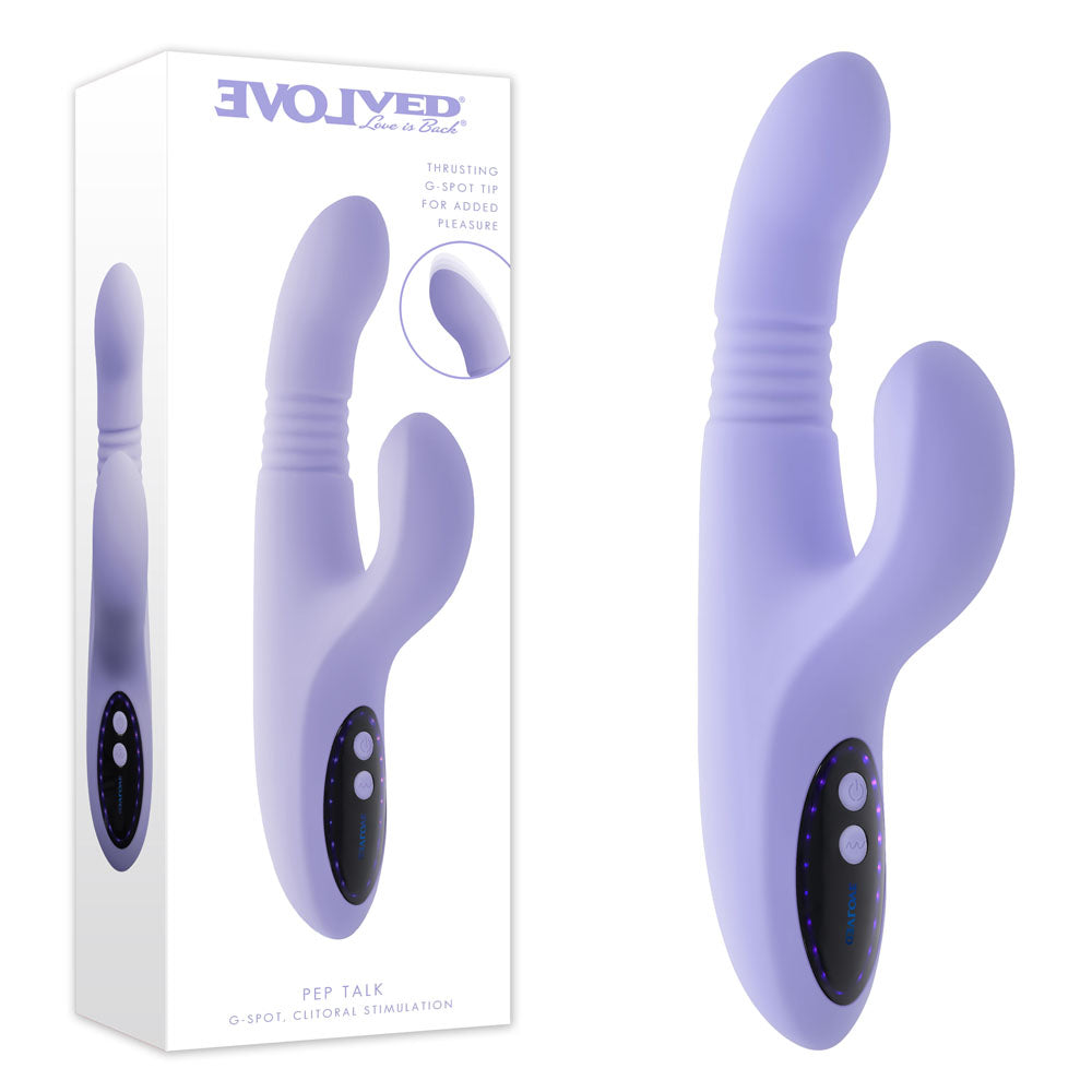 Evolved Pep Talk – USB Rechargeable Thrusting Vibrator with Clitoral Stimulator