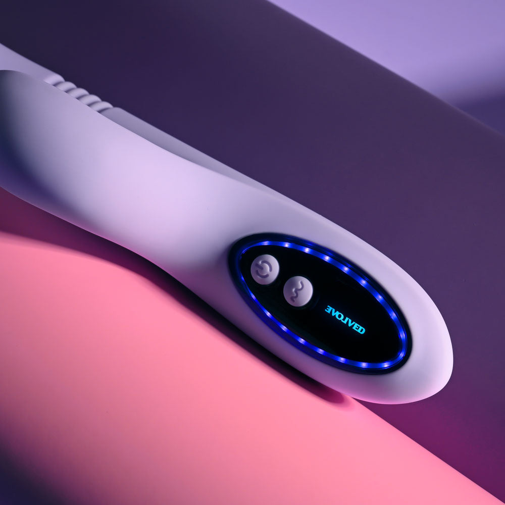 Evolved Pep Talk – USB Rechargeable Thrusting Vibrator with Clitoral Stimulator