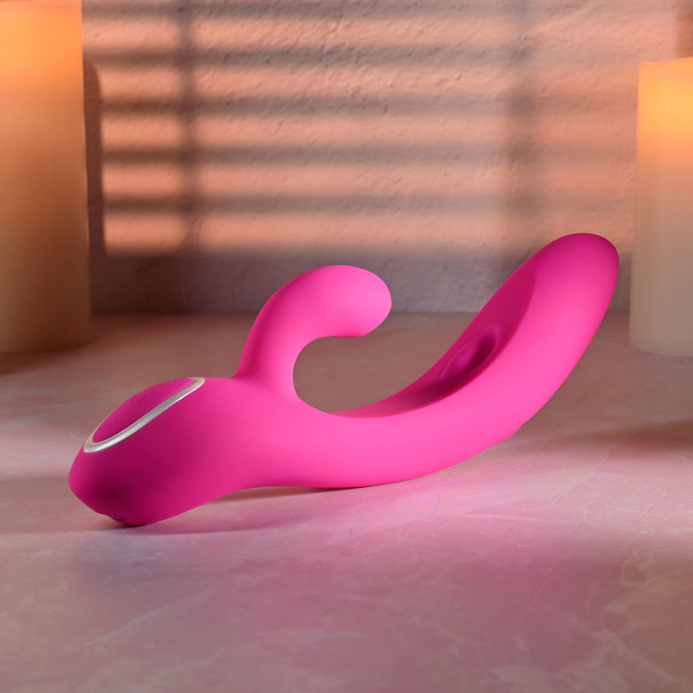 Evolved G-Tapper – USB Rechargeable Rabbit Vibrator with Dual Motors and Flexible G-Spot Shaft