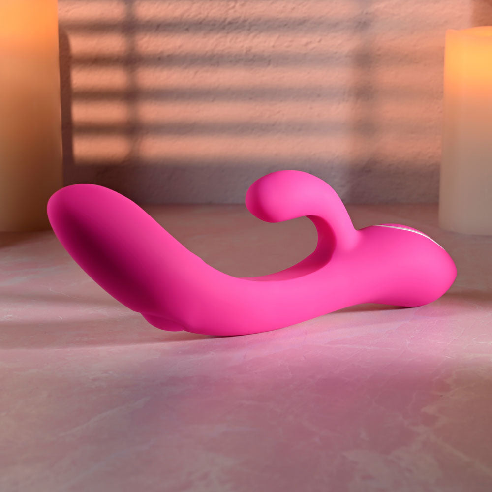 Evolved G-Tapper – USB Rechargeable Rabbit Vibrator with Dual Motors and Flexible G-Spot Shaft