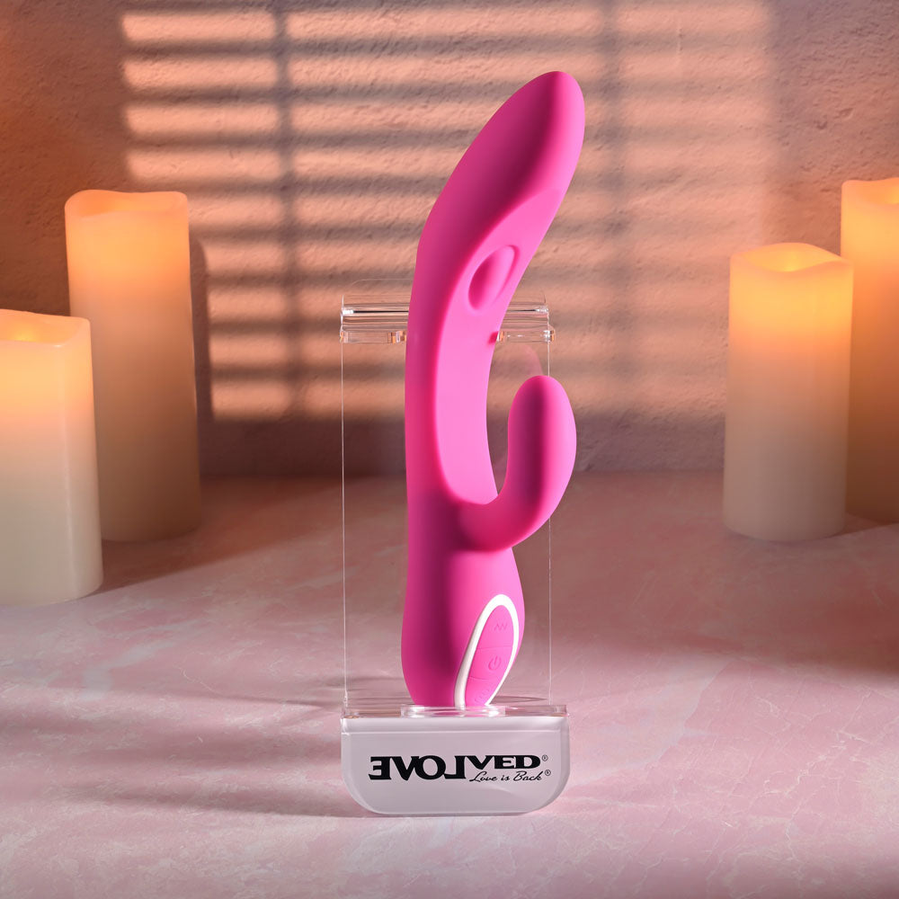 Evolved G-Tapper – USB Rechargeable Rabbit Vibrator with Dual Motors and Flexible G-Spot Shaft