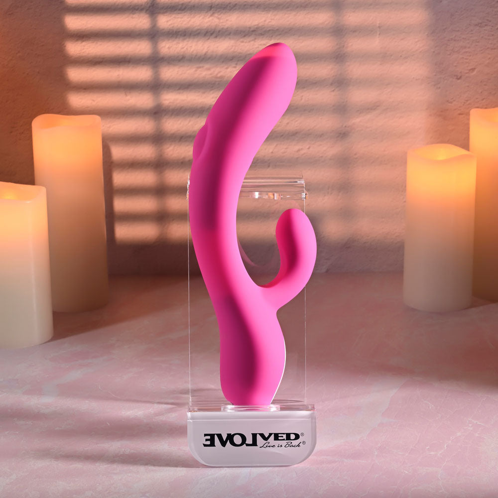Evolved G-Tapper – USB Rechargeable Rabbit Vibrator with Dual Motors and Flexible G-Spot Shaft