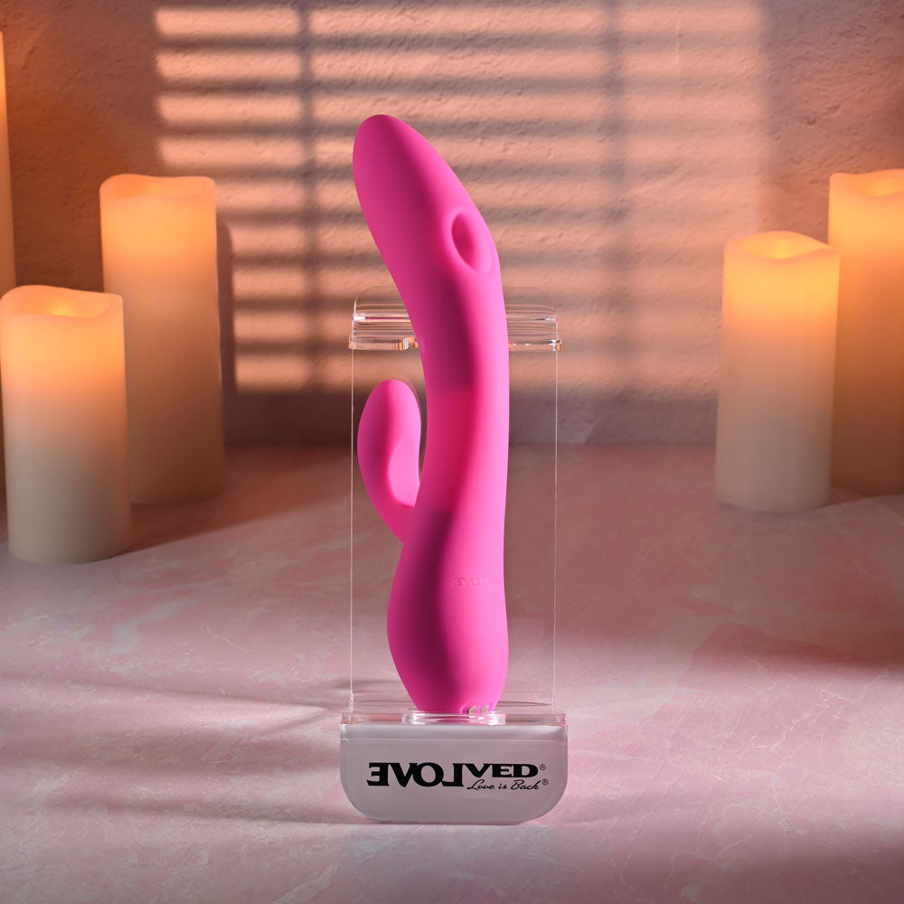 Evolved G-Tapper – USB Rechargeable Rabbit Vibrator with Dual Motors and Flexible G-Spot Shaft
