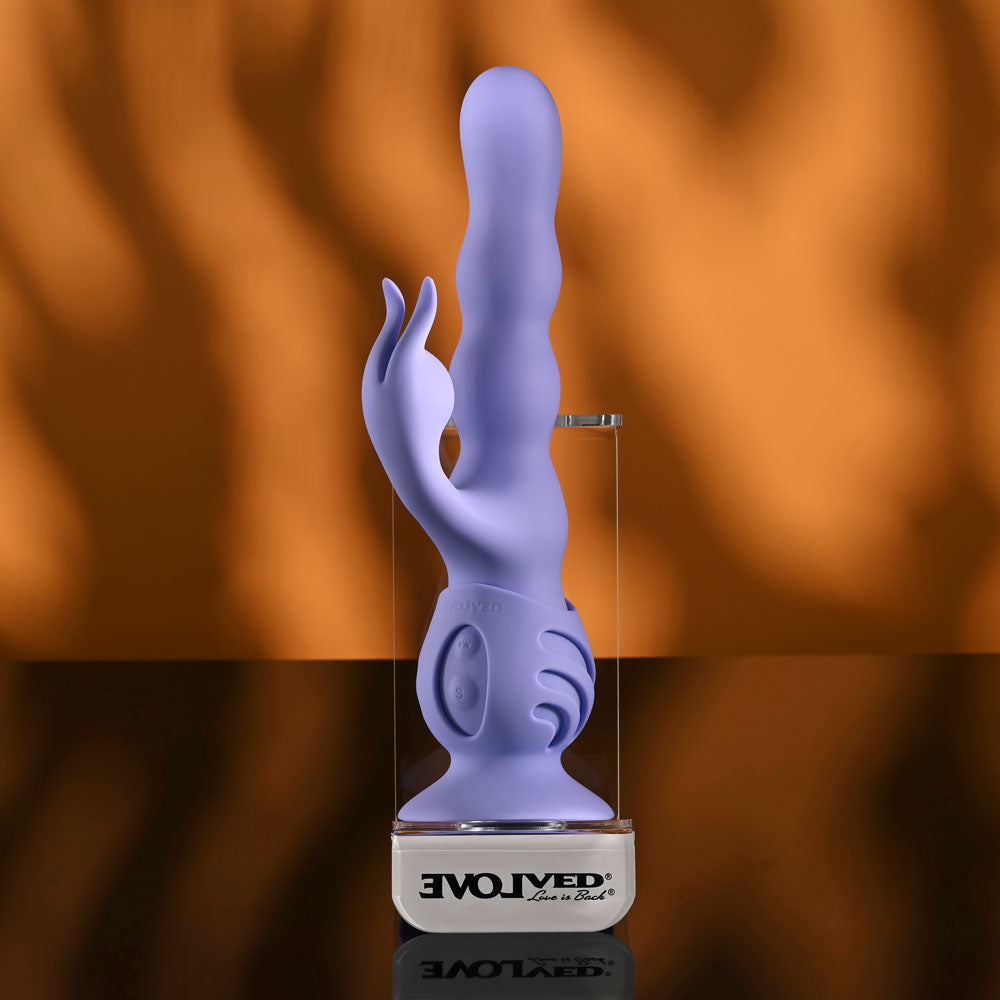 Evolved Wiggly Bunny – USB Rechargeable Rabbit Vibrator with Suction Base