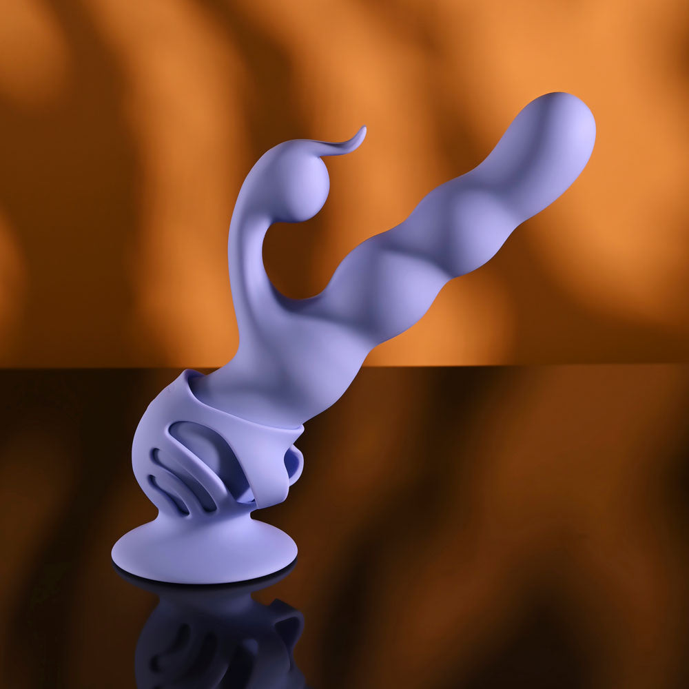 Evolved Wiggly Bunny – USB Rechargeable Rabbit Vibrator with Suction Base