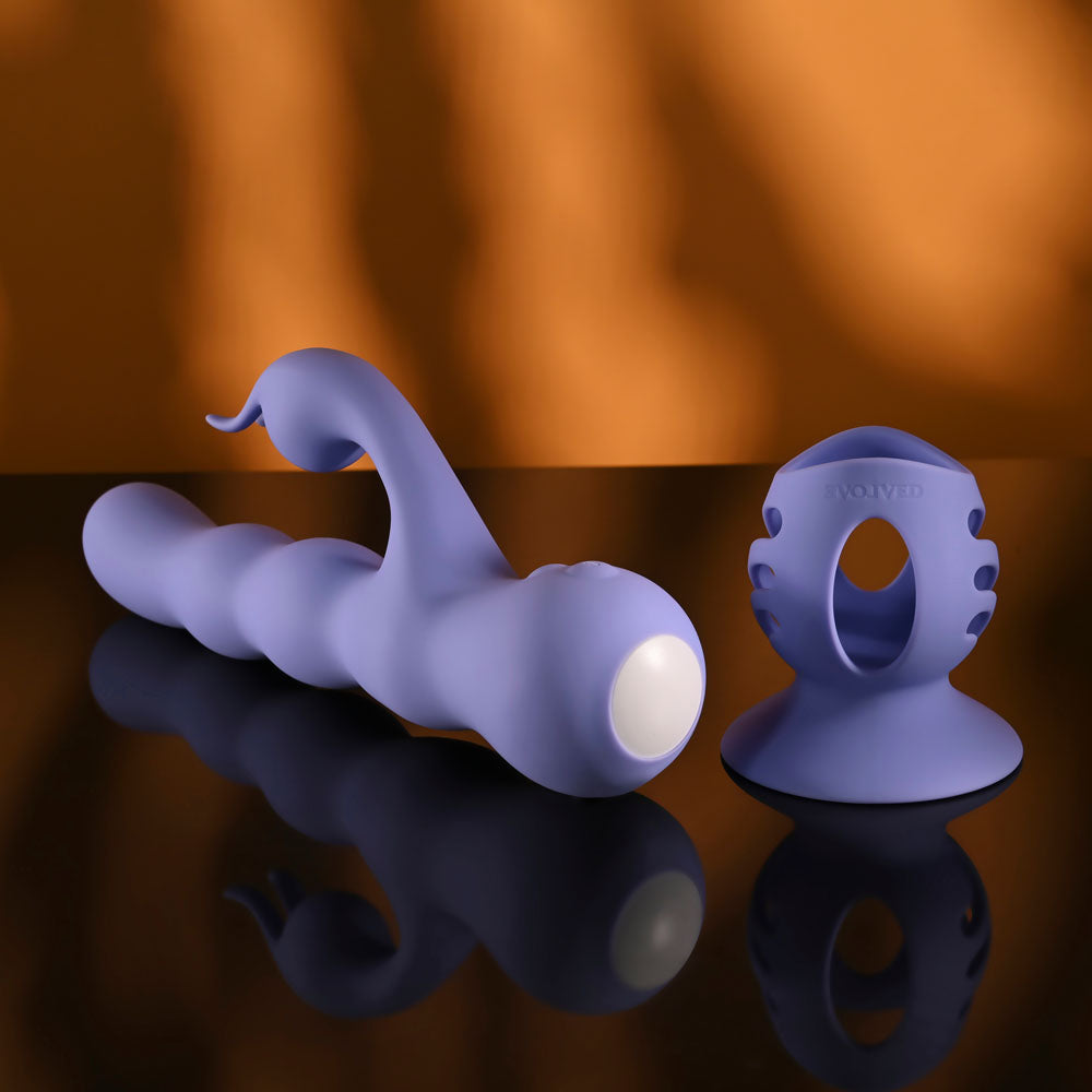 Evolved Wiggly Bunny – USB Rechargeable Rabbit Vibrator with Suction Base