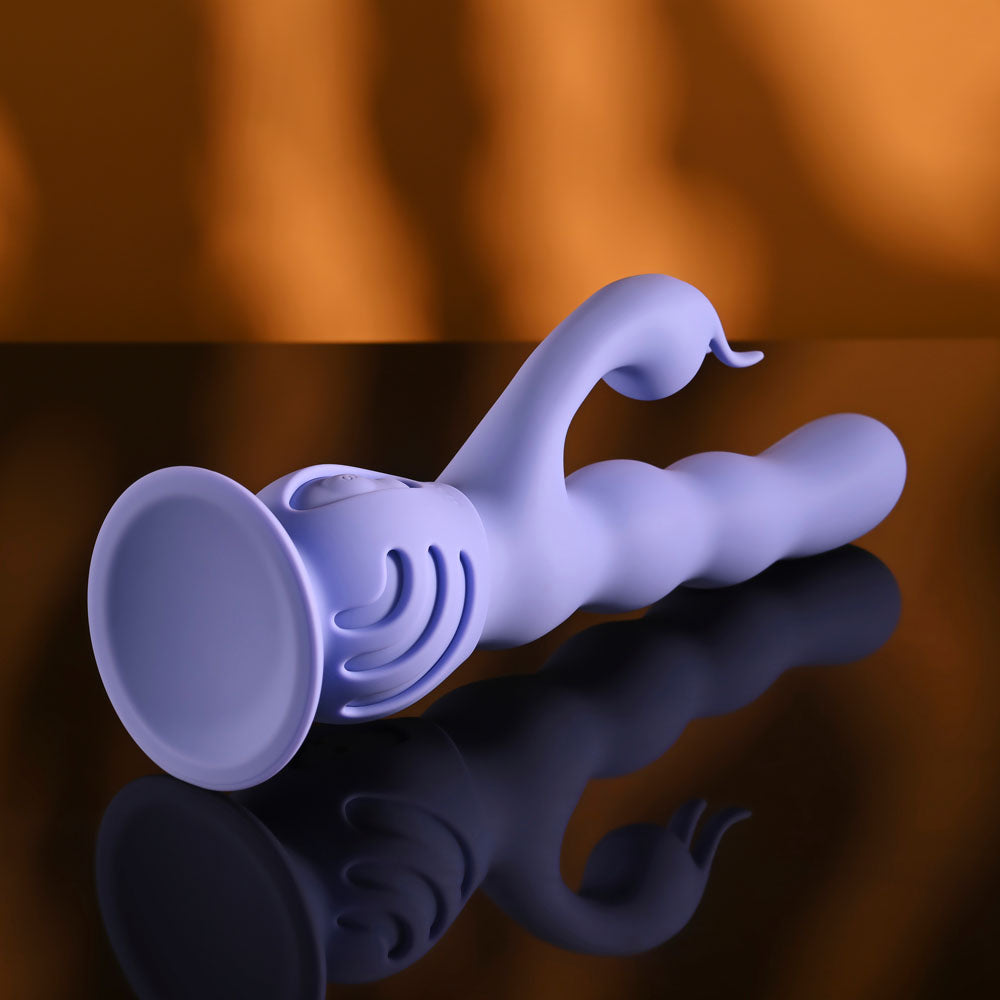 Evolved Wiggly Bunny – USB Rechargeable Rabbit Vibrator with Suction Base