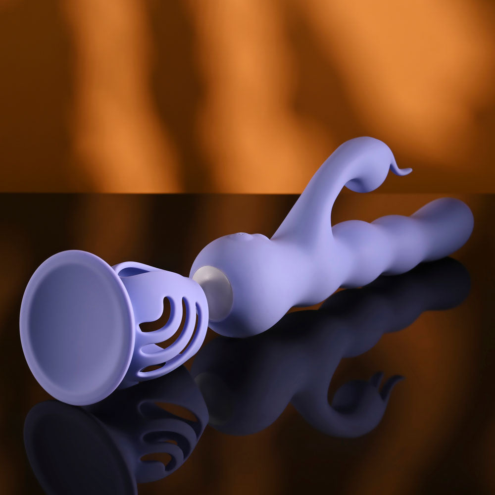 Evolved Wiggly Bunny – USB Rechargeable Rabbit Vibrator with Suction Base