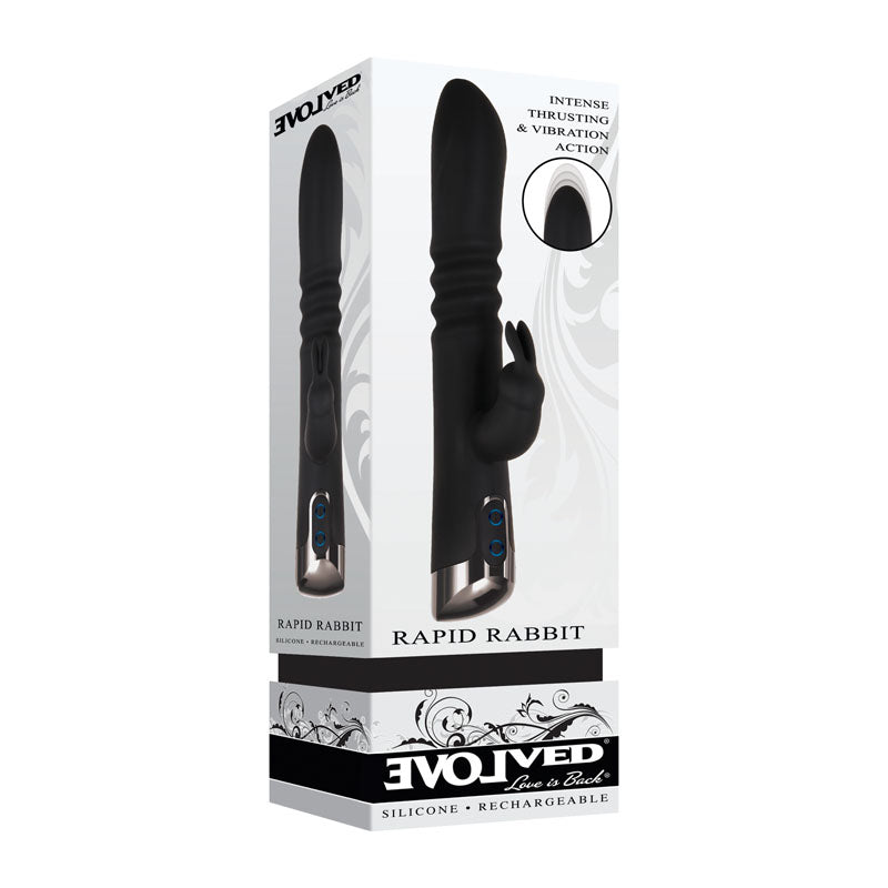 Evolved Rapid Rabbit 25.4 cm Thrusting Vibrator