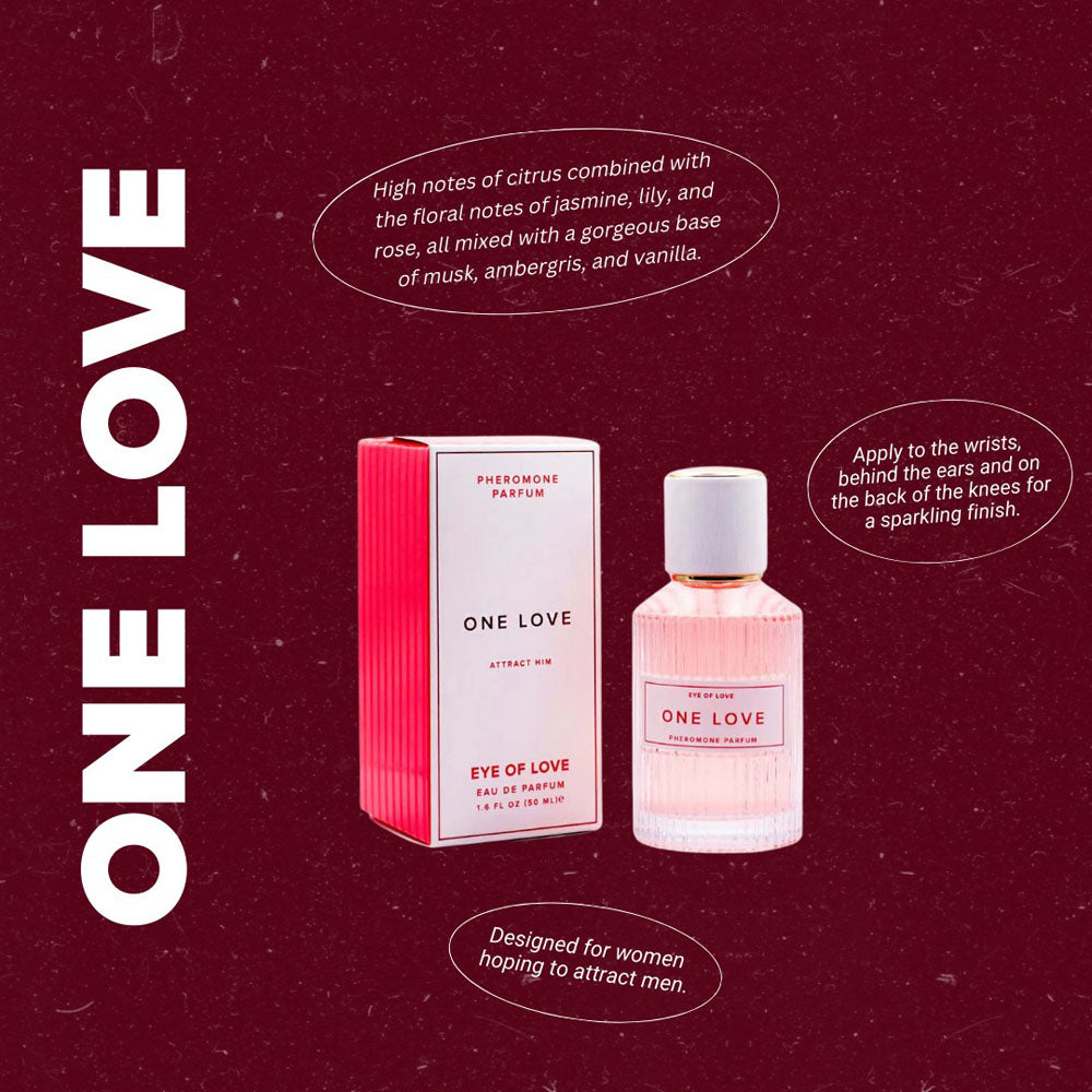 One Love Pheromone Body Spray (50ml) – Attract Him Fragrance for Women