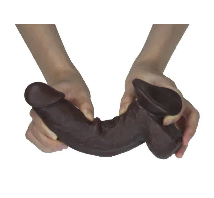 Get Lucky 7.5 Inch Realistic Dark Brown Dildo