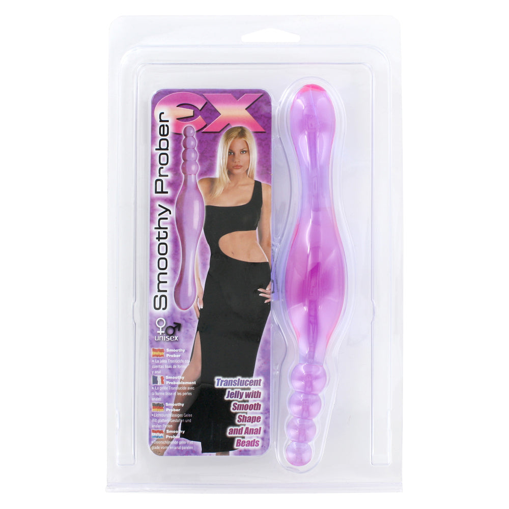 Smoothy Anal Prober Double-Tipped (Translucent Purple) 8 Inch – Anal Probe