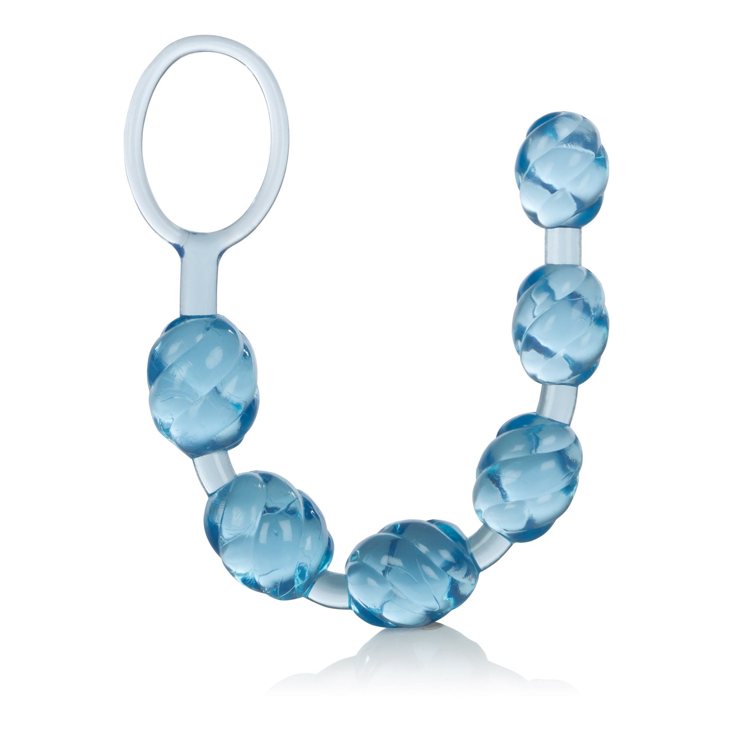 CalExotics Blue Swirl Pleasure Beads Flexible Anal Toy