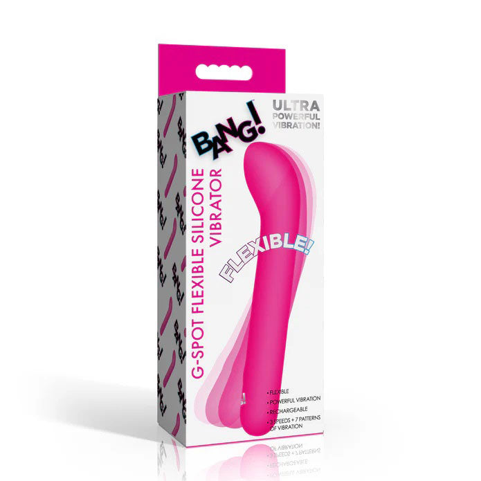 G-Spot Flexible Silicone Vibrator (Pink) – 6.1 Inch Silicone G-Spot Vibrator