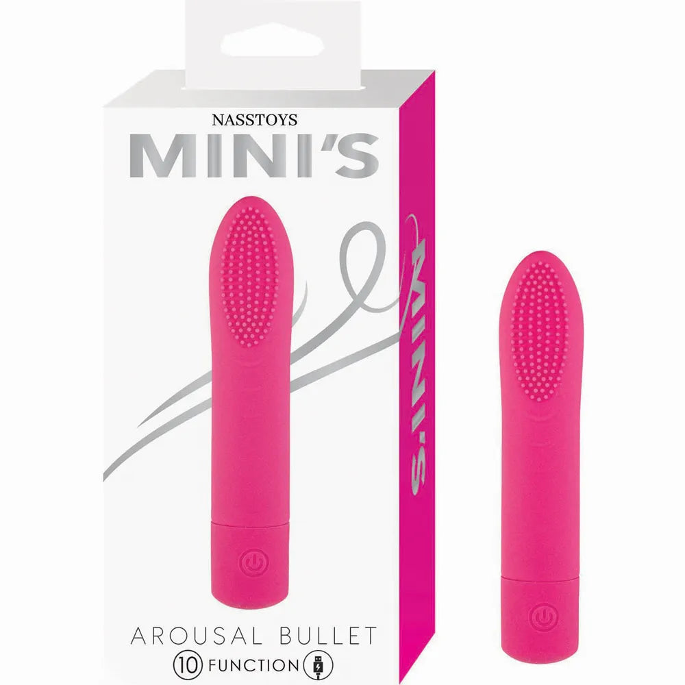 Nasstoys Minis Arousal Bullet – Silicone-Coated 4.625 Inch Bullet Vibrator