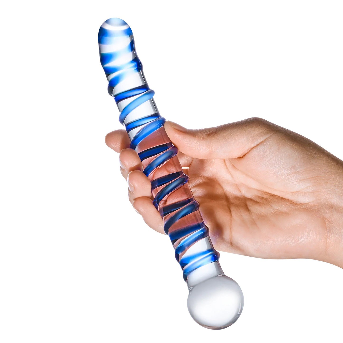 Mr Swirly 6.5 Inch Glass G-Spot Dildo for Intimate Pleasure