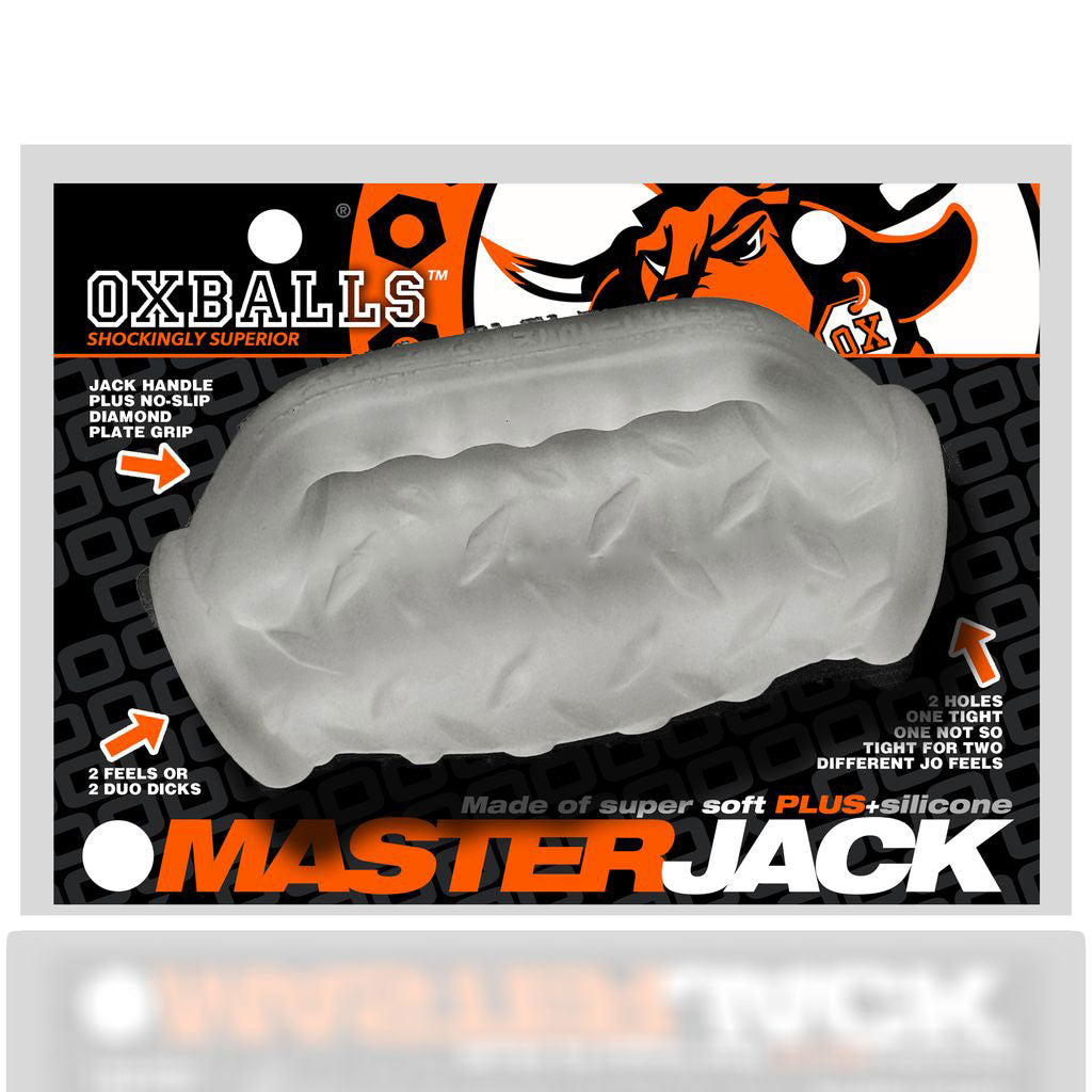 Masterjack Double Penetration Clear Ice - Double Ended Stroker