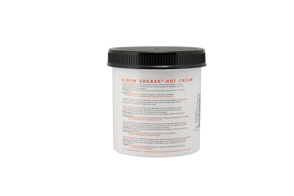 Elbow Grease Hot Cream Warming Lubricant 15 Oz Oil Based