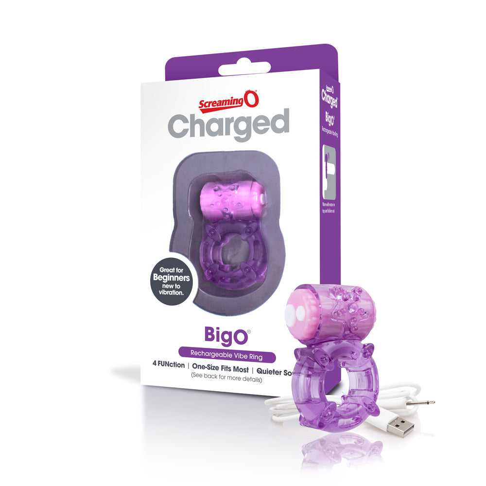 Screaming O Charged BigO – Rechargeable Vibrating Cock Ring